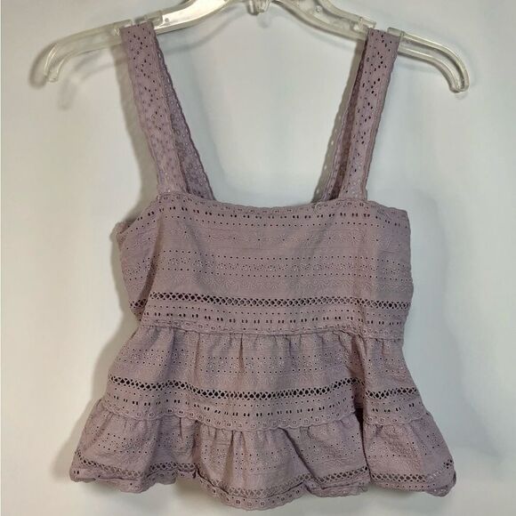 Aeropostale Purple Lace Tank Top Size Small - Picture 1 of 5